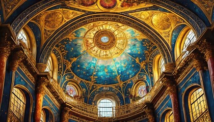 Obraz premium interior of the cathedral of st nicholas