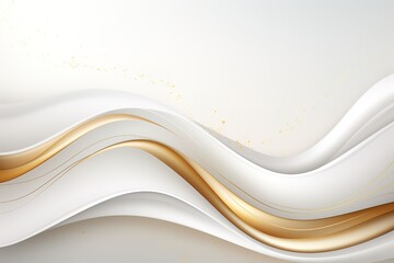 Obraz premium Abstract wavy background with gold accents.