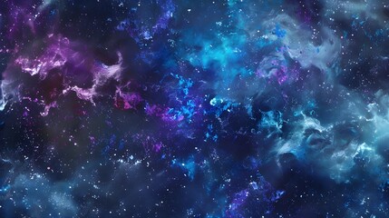 Fototapeta premium Abstract cosmic texture with vibrant blue and purple hues