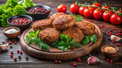 Top view table full of delicious food composition