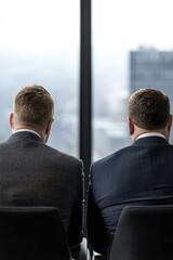 Dynamic discussions on investment strategies taking place in a contemporary office environment