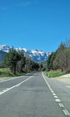 Scenic Mountain Road in Northern Spain