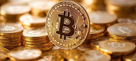 50. A digital marketplace with Bitcoin prominently featured as a primary payment option
