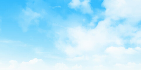 Blue sky and clouds. Autumn blue sky background texture with white spindrift very clouds.