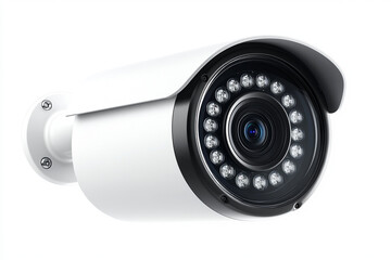 cctv camera on the white background