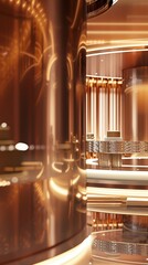 Interior Design with Golden Accents