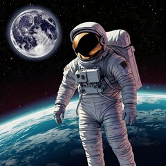 astronaut in space