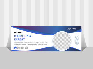 Digital marketing agency and corporate Facebook cover template