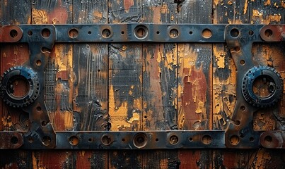 vintage distressed old photo light leaks film grain dust,scratches texture overlay with vignette border dirty grunge analog 8k widescreen retro effect background with copy space 3d rendering.