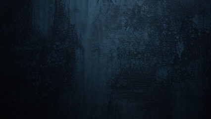 Fototapeta premium Abstract dark blue grunge concrete wall texture background, grunge, dark blue, abstract, vintage, texture, seamless, concrete