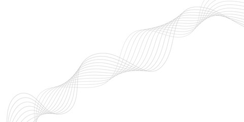 Abstract wave blend lines on transparent background. Design for banner, wallpaper, background and many more. Undulate Grey Wave Swirl, frequency sound wave, twisted curve lines with blend effect.