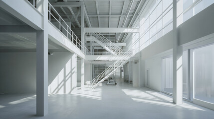 Obraz premium modern architecture interior of warehouse 