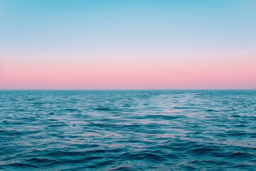 Obraz premium A subtle gradient that fades into the horizon, AI generated