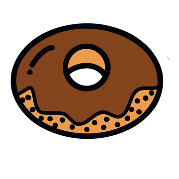 recommend clip art: Donut colors outline 