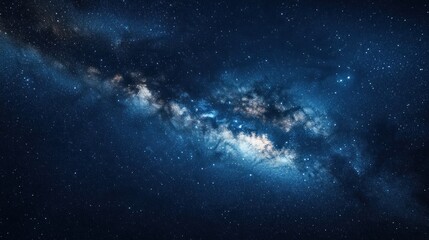 Fototapeta premium Night Sky with the Milky Way Galaxy