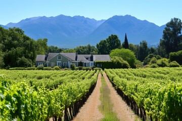 Charming Vineyard Cottages with Mountain Views