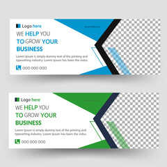 Digital marketing agency and corporate Facebook cover template