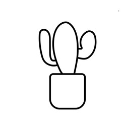 Cactus Doodle Han Drawn