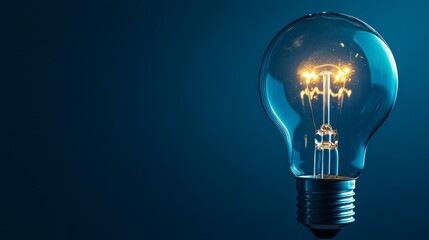 Light bulb with an idea inside, symbolizing the power and brilliance of innovative thinking