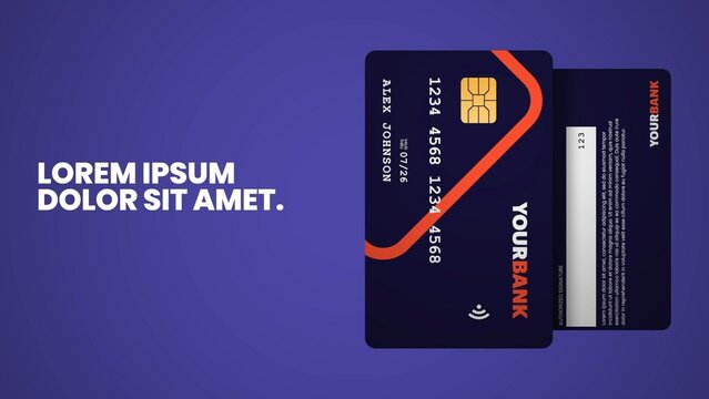 Modern Finance Animated Credit Card Promotion Template