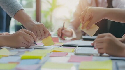 Obraz premium Collaborative Brainstorming Session