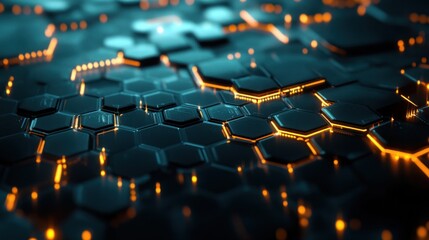 Obraz premium Abstract Futuristic Technology Background