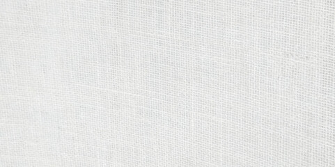 Close-up of fabric woven from burlap. White jute texture