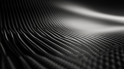 Abstract Black and White Wave Pattern