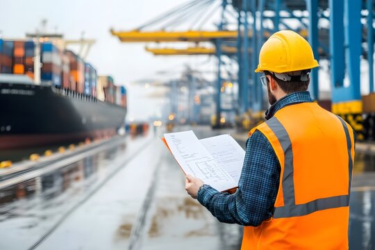 A freight forwarder at a customs checkpoint.