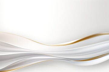 Abstract white and gold wave background.