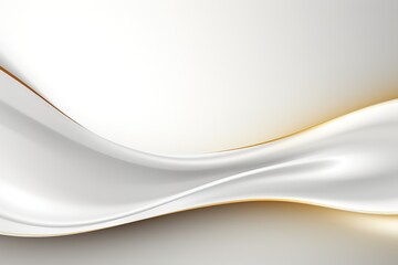 Abstract white and gold wave background.
