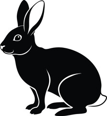 Fototapeta premium rabbit silhouette vector