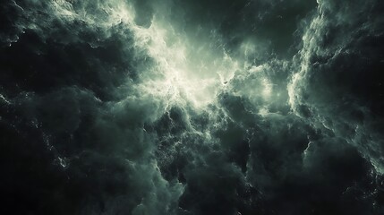 Obraz premium Celestial Mystique: Ethereal Glow in the Depths of the Dark Universe