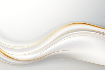 Abstract white and gold wave background.
