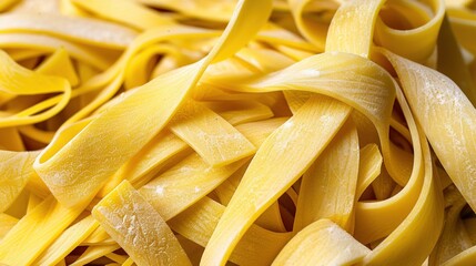   A close-up of uncooked pasta noodles with numerous water droplets adorning their peaks