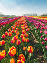Obraz premium dutch tulip fields