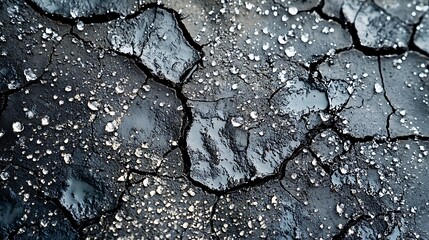 Renewal in the Face of Climate Change: Barren Land Receiving Life from Sudden Downpour