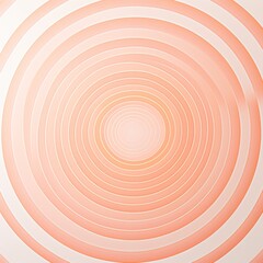 Peach thin concentric rings or circles fading out background wallpaper banner flat lay top view from 