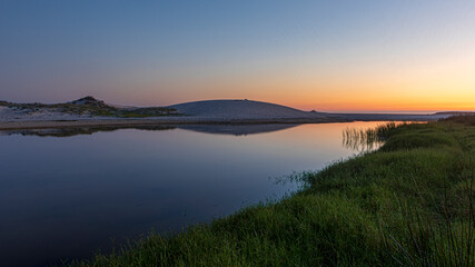 sunrise over the lake