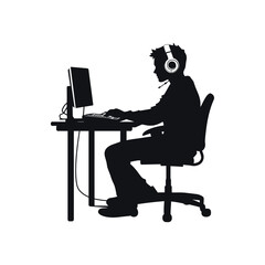 Silhouette impala animal full body black color, Stylish Gazelle Silhouette Premium Vector Art for Animal and Wildlife Themed Projects, Gazelle silhouette black antelope  Ghazal vector