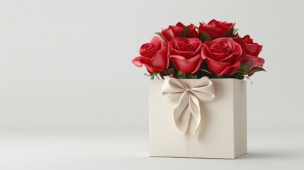 Roses in a Gift Box
