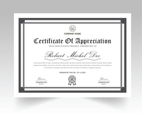 certificate of appreciation design template