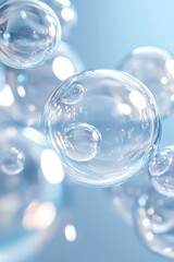Abstract Bubbles in Blue