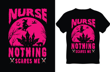 Halloween Nurse T-shirt Design