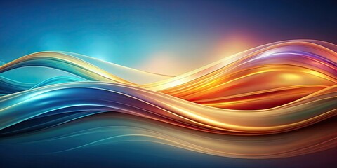Abstract background with smooth flowing waves, abstract, wavy, background, design, texture, pattern, smooth, flowing, colorful