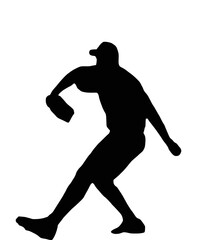 silhouette of a person with a ball