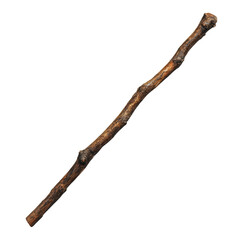 Obraz premium PNG Natural stick laying on a light background