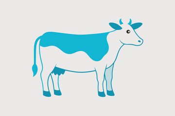 A cute Cow vector illustration