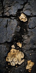 Fototapeta premium Cracked Earth with Dry and Brown Texture