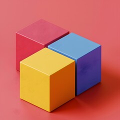 Abstract Geometric Shapes with Vibrant Colors